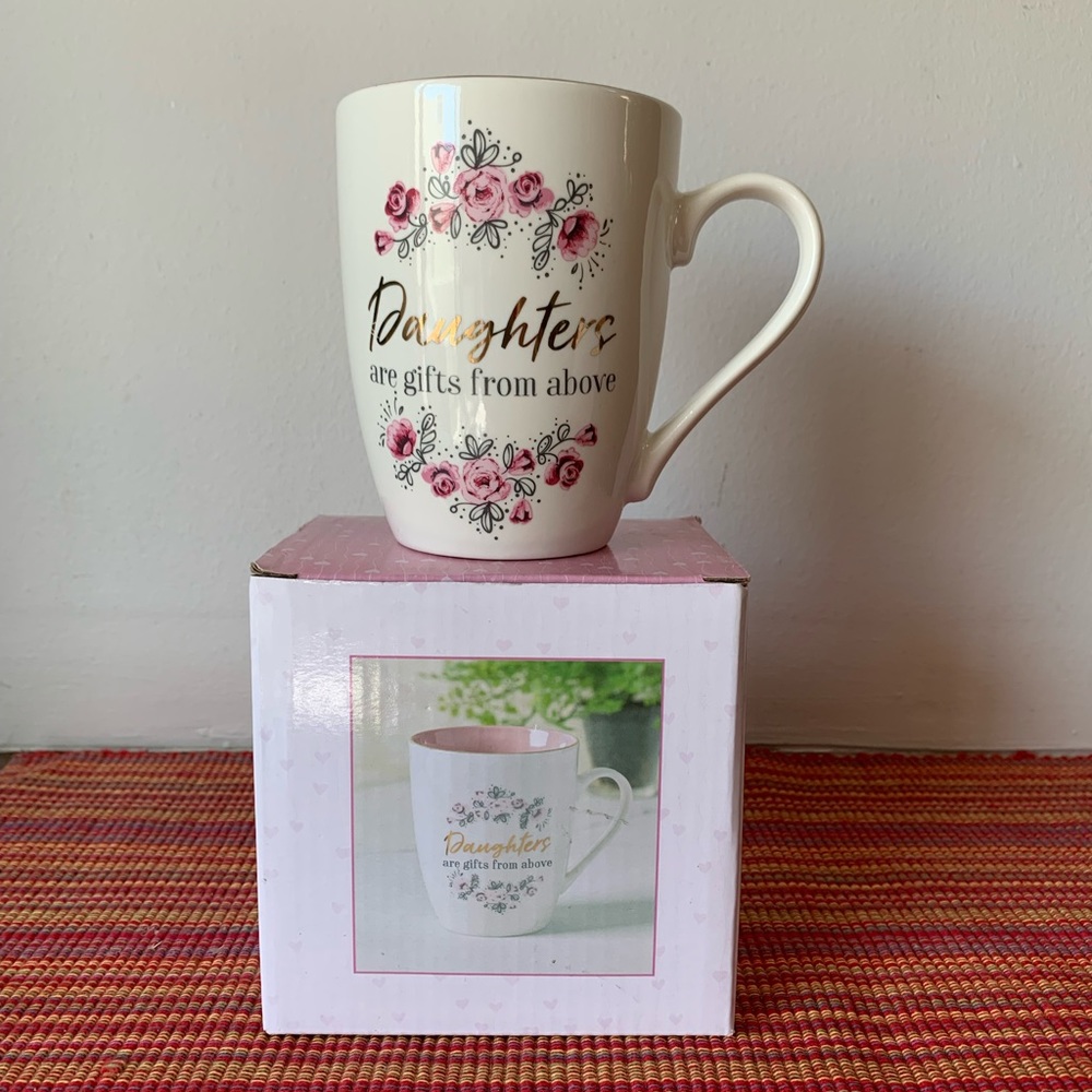 4” Coffee Mug with gold inlay
